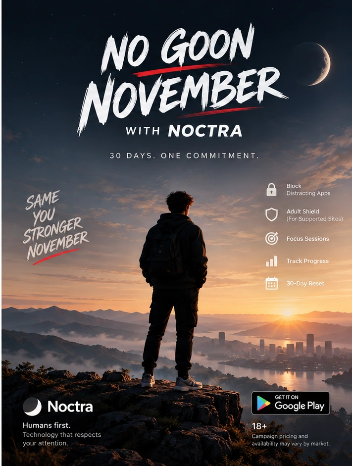 No Goon November 2026 with Noctra 30-Day Reset